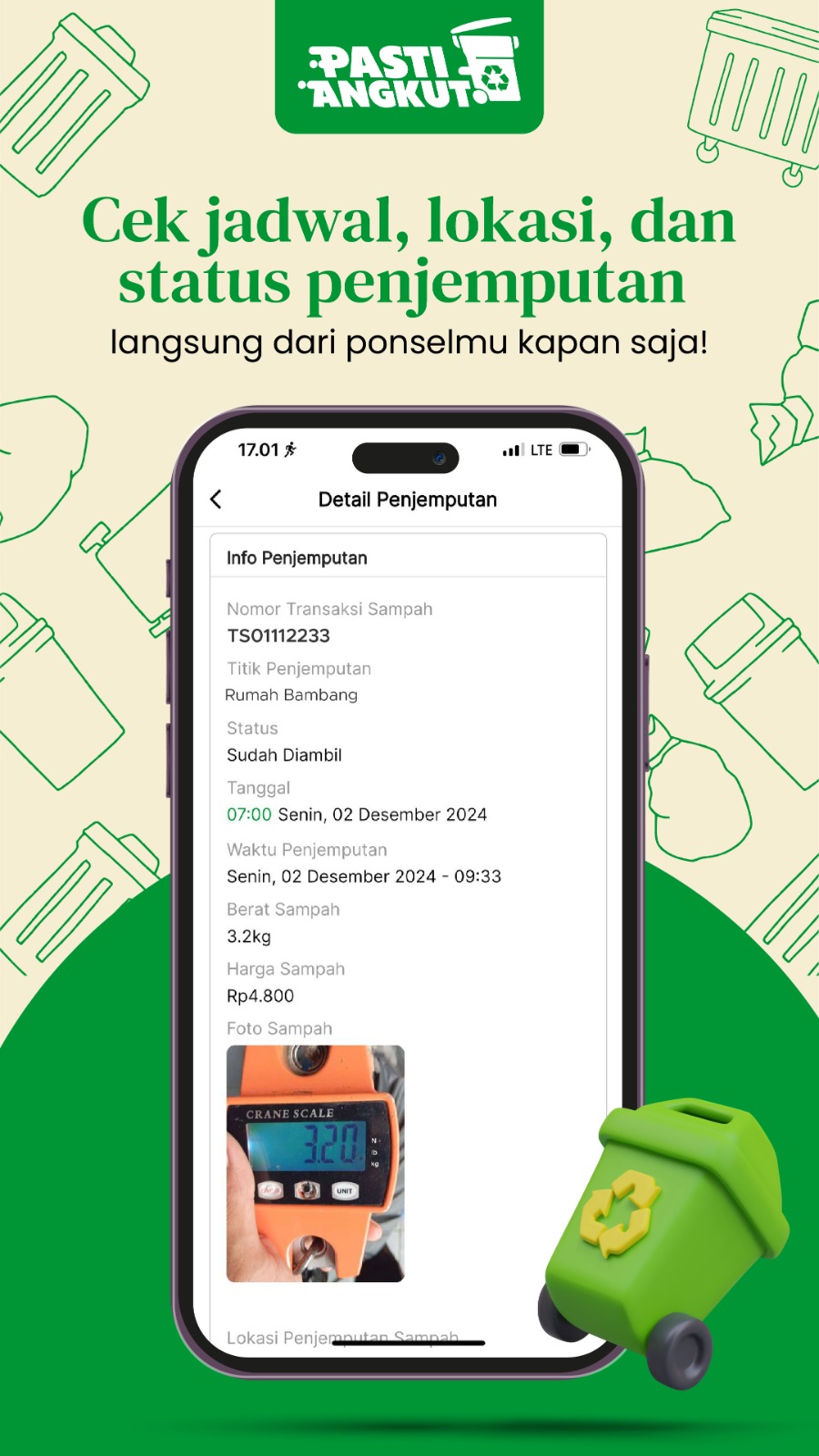 Bisa Chek Jadwal Pengangkutan